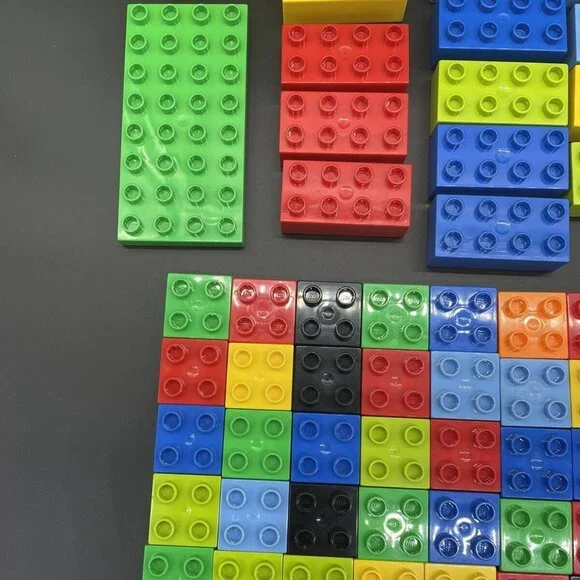 Lego Duplo Building Blocks Lot of 95 Pieces Flowers Vehicle Window Toddler Toys - Picture 7 of 10